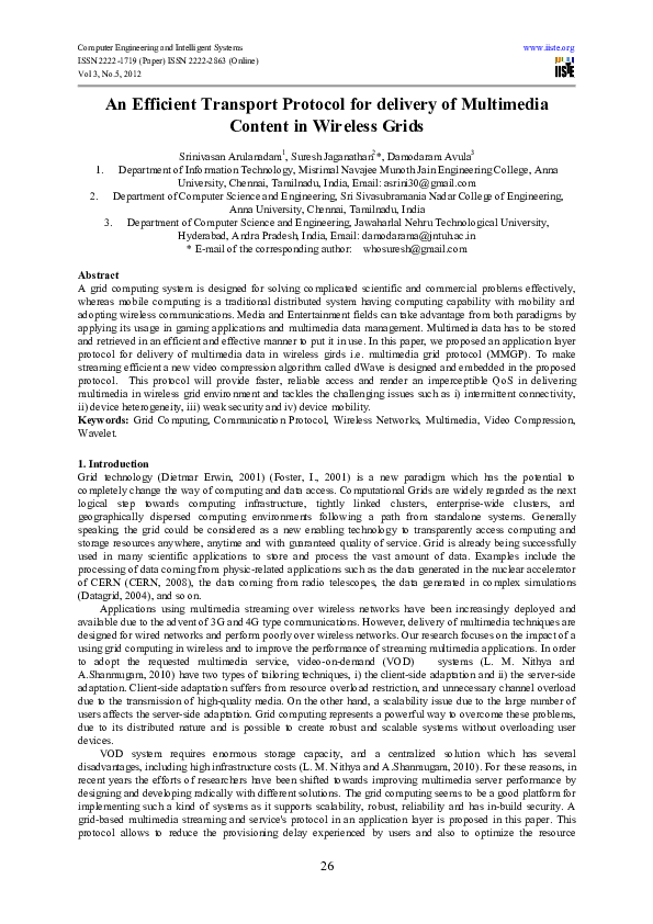 (PDF) An Efficient Transport Protocol for delivery of Multimedia An ...