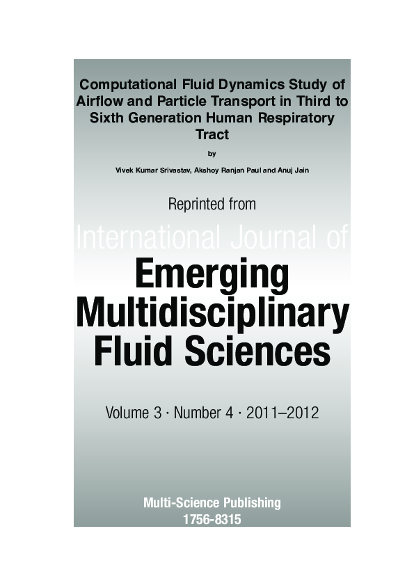(PDF) Computational Fluid Dynamics Study of Airflow and Particle ...