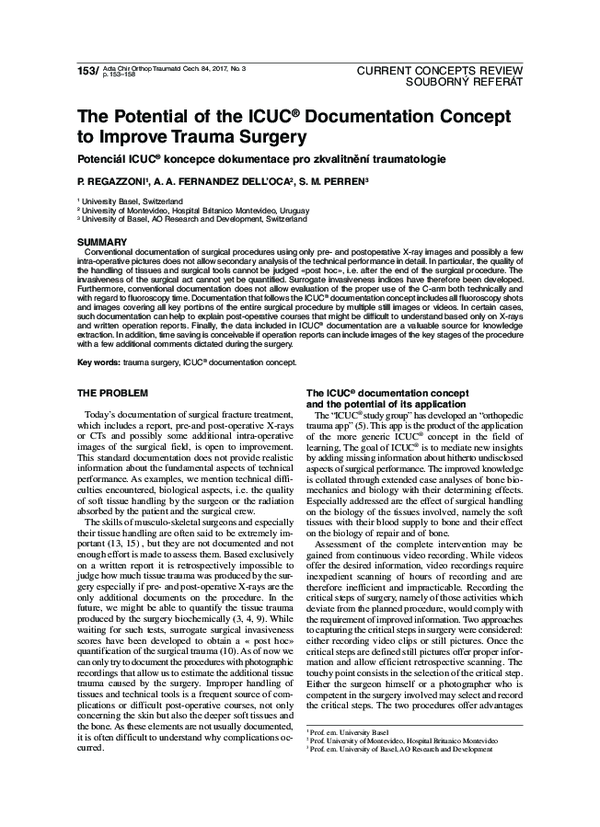 (PDF) The Potential of the ICUC® Documentation Concept to Improve ...