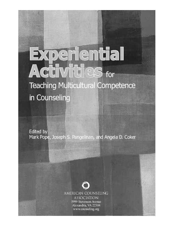 (PDF) Experiential Activities for Teaching Multicultural Competence in ...