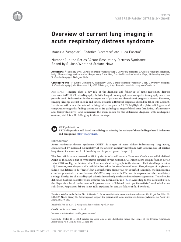 (PDF) Overview of current lung imaging in acute respiratory distress ...