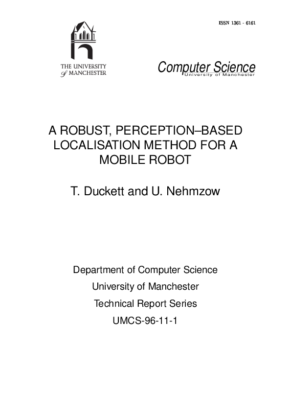 (PDF) A robust perception-based localisation method for a mobile robot