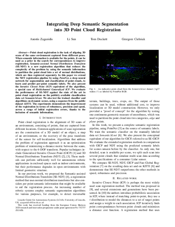 (PDF) Integrating Deep Semantic Segmentation Into 3-D Point Cloud ...