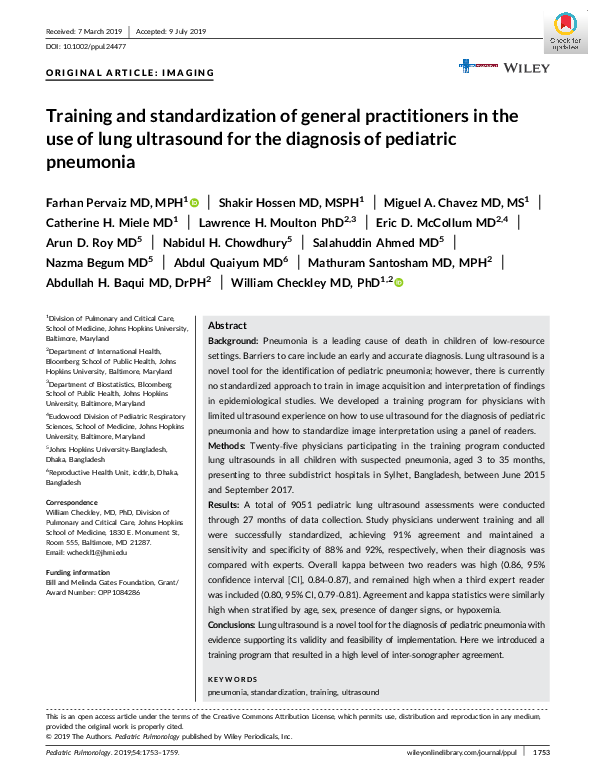 (PDF) Training and standardization of general practitioners in the use ...