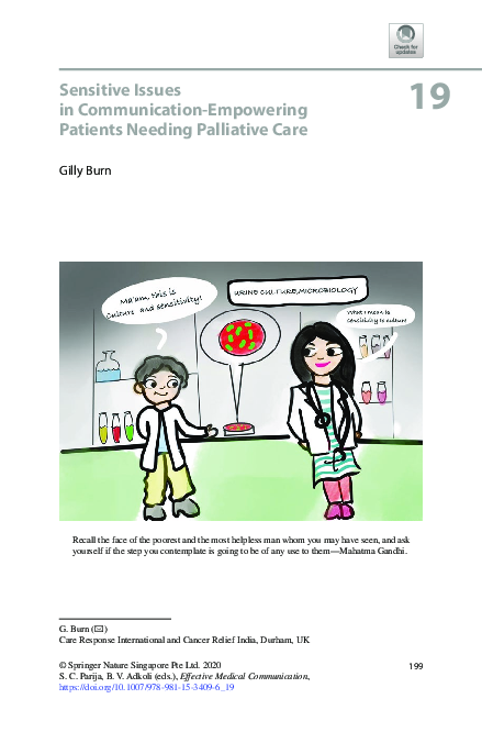 (PDF) Sensitive Issues in Communication-Empowering Patients Needing ...