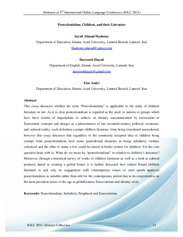 Post colonialism pdf image