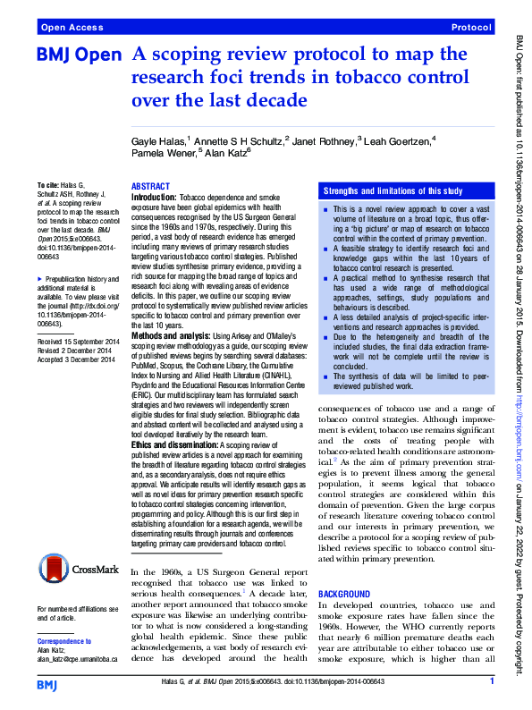 (PDF) A scoping review protocol to map the research foci trends in ...