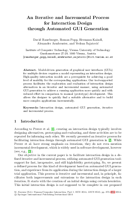 (PDF) An Iterative and Incremental Process for Interaction Design ...