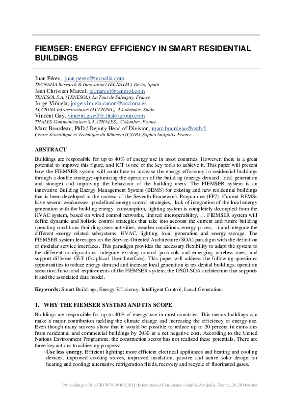 (PDF) FIEMSER: Energy Efficiency in Smart Residential Buildings