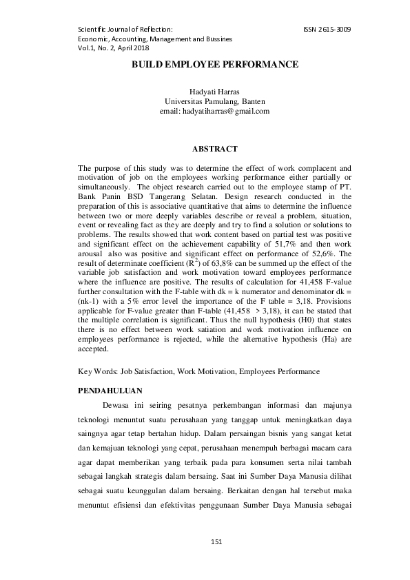 (PDF) Build Employee Performance