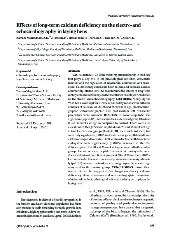(PDF) Effects of long-term calcium deficiency on the electro-and ...