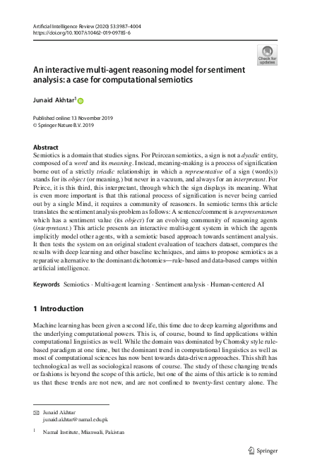 (PDF) An interactive multi-agent reasoning model for sentiment analysis ...