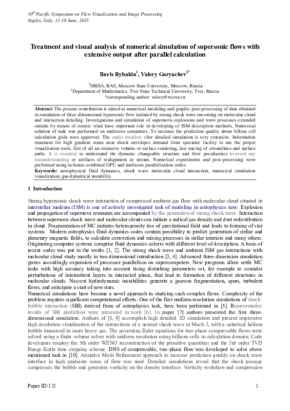 (PDF) Treatment and visual analysis of numerical simulation of ...