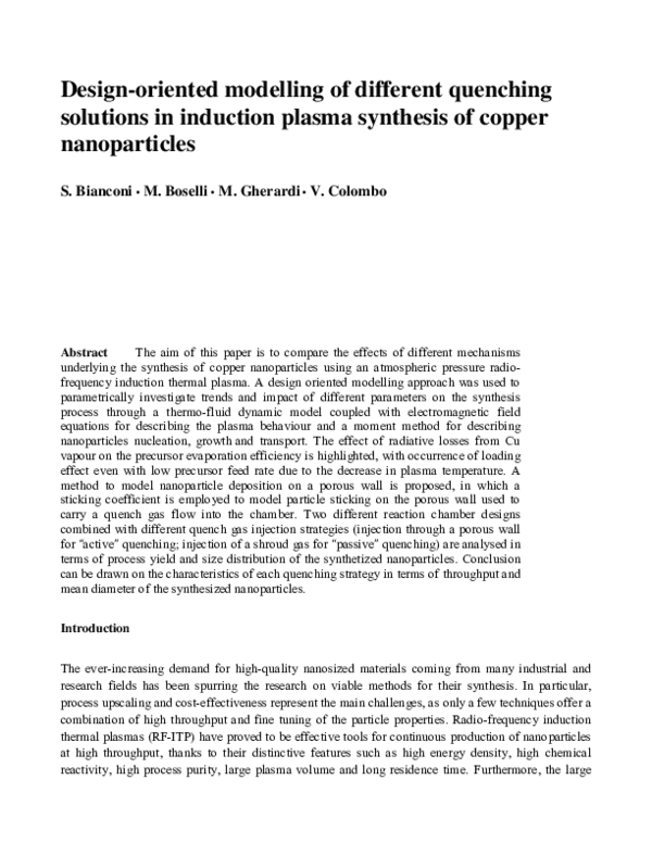 (PDF) Design-Oriented Modelling of Different Quenching Solutions in ...