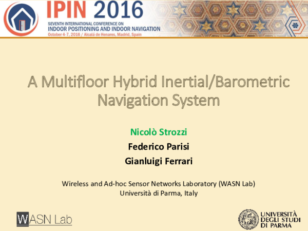 (PDF) A multifloor hybrid inertial/barometric navigation system