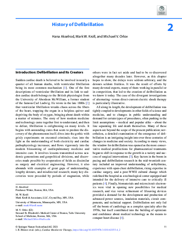 (PDF) History of Defibrillation