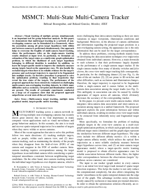 (PDF) MSMCT: Multi-State Multi-Camera Tracker