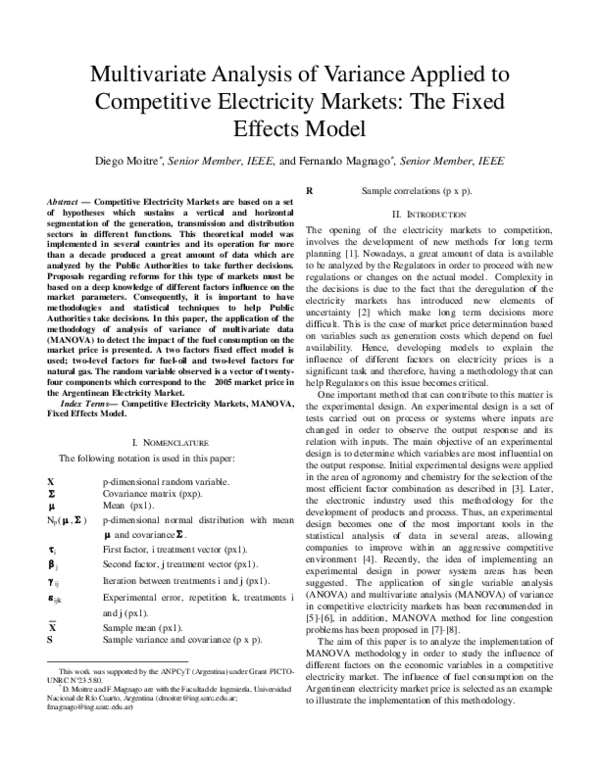 (PDF) Multivariate Analysis of Variance Applied to Competitive ...