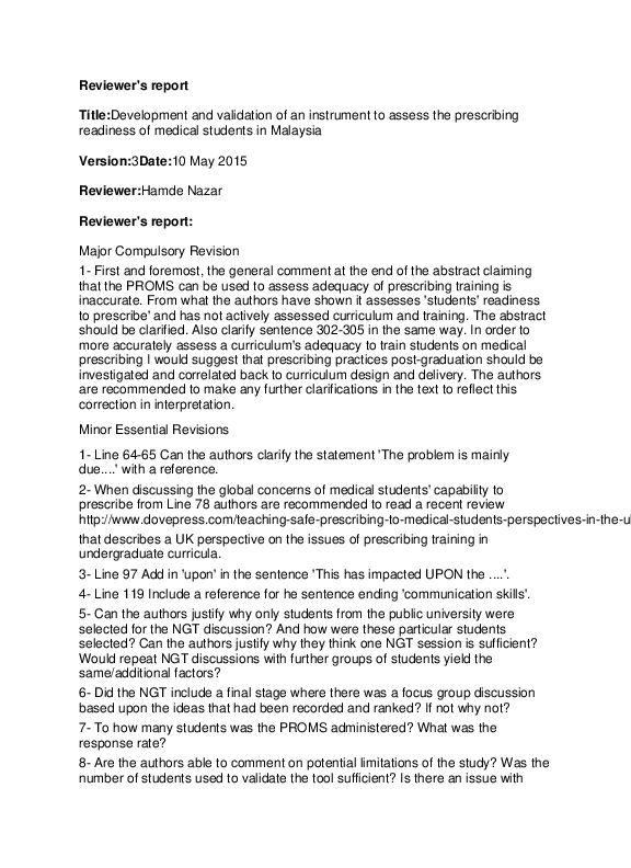 (PDF) Development and validation of an instrument to assess the ...