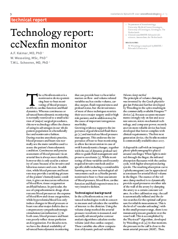 (PDF) Technology report ccNexfin Monitor
