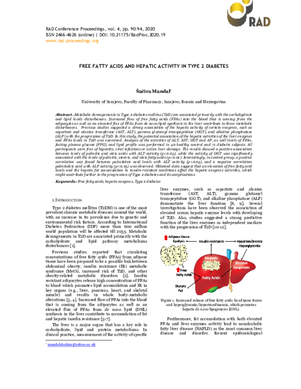 (PDF) Free Fatty Acids and Hepatic Activity in Type 2 Diabetes