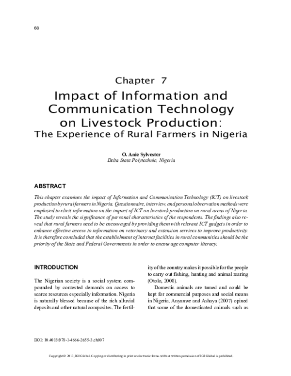 (PDF) The Impact of Information and Communication Technologies on ...