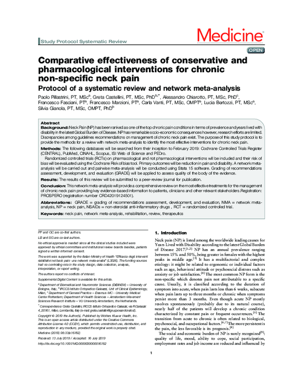 (PDF) Comparative effectiveness of conservative and pharmacological ...