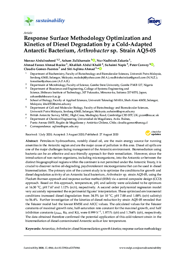 (PDF) Response Surface Methodology Optimization and Kinetics of Diesel ...