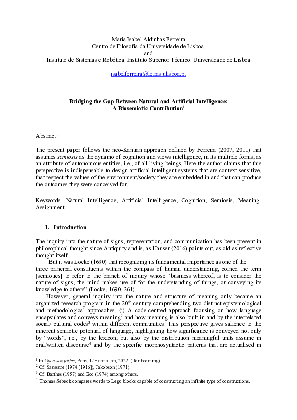 (PDF) Bridging the Gap Between Natural and Artificial Intelligence: A ...