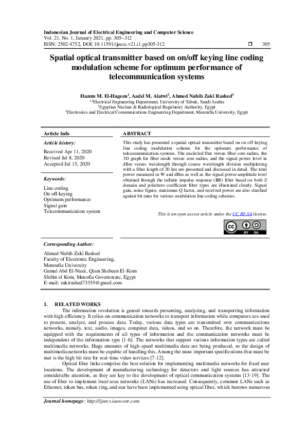 (PDF) Spatial optical transmitter based on on/off keying line coding ...
