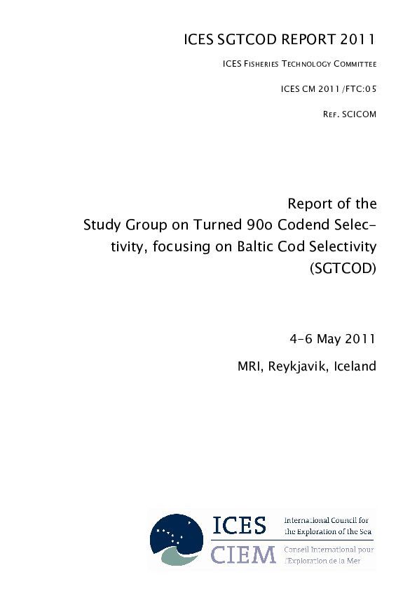 (PDF) ICES SGTCOD REPORT 2011 ICES FISHERIES Report of the Study Group ...