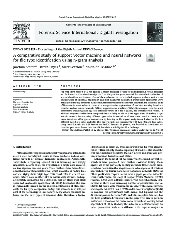 (PDF) A comparative study of support vector machine and neural networks ...