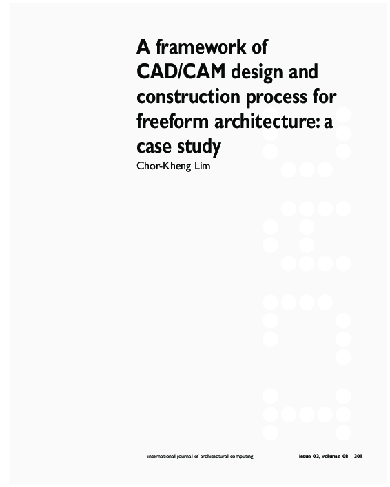 (PDF) A Framework of CAD/CAM Design and Construction Process for ...