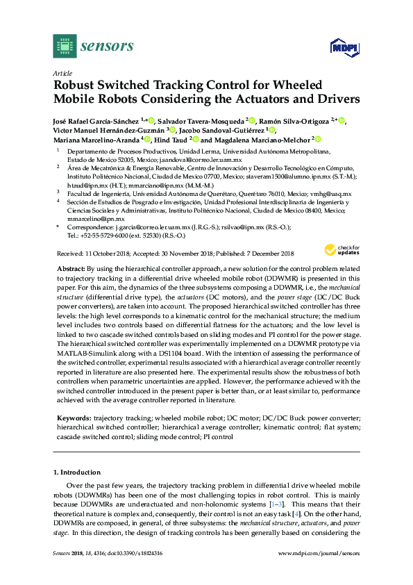 (PDF) Robust Switched Tracking Control for Wheeled Mobile Robots ...