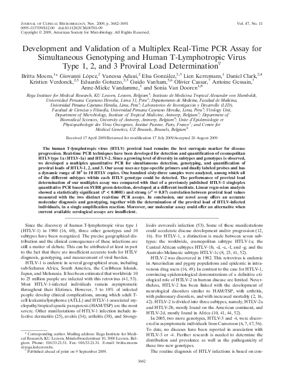 (PDF) Development and validation of a multiplex real-time PCR assay for ...
