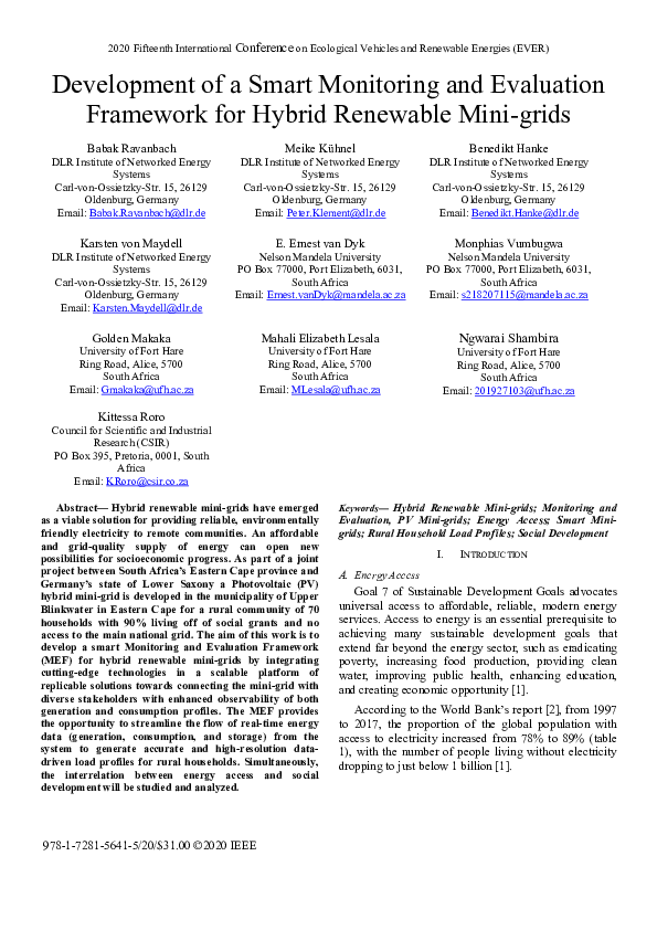 (PDF) Development of a Smart Monitoring and Evaluation Framework for ...