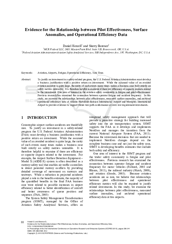 (PDF) Evidence for the Relationship between Pilot Effectiveness ...