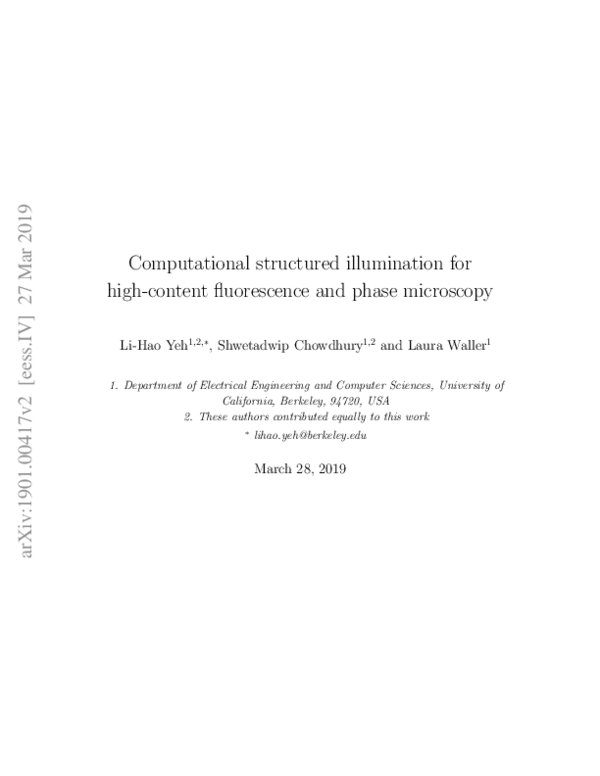(PDF) Computational structured illumination for high-content ...
