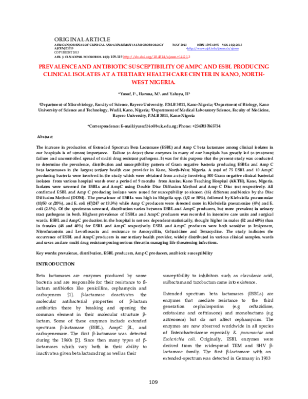 (PDF) Prevalence and Antibiotic Susceptibility of Anogenital Group B ...