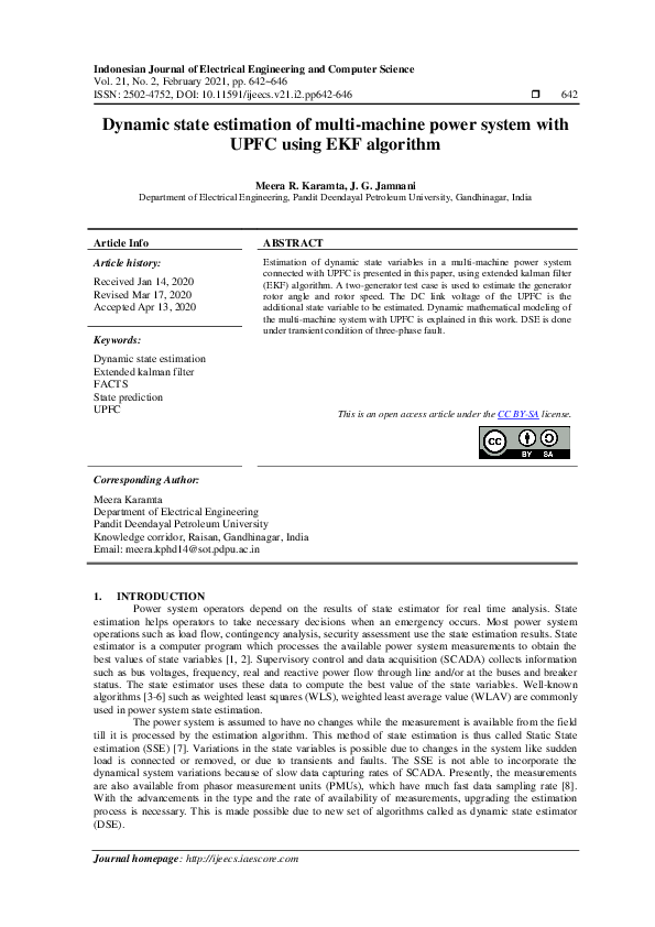 (PDF) Dynamic state estimation of multi-machine power system with UPFC ...