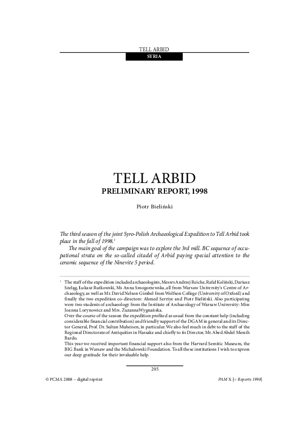 (PDF) The third season of the joint SyroPolish