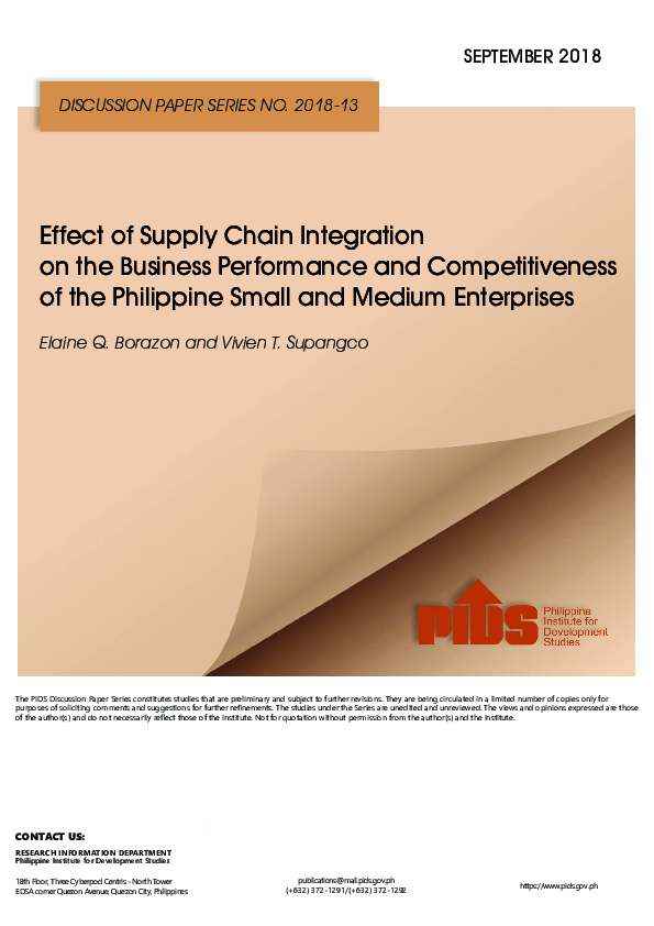 (PDF) Effect of Supply Chain Integration on the Business Performance ...