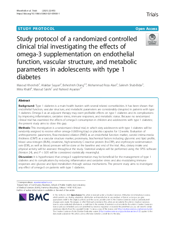 (PDF) Study protocol of a randomized controlled clinical trial ...