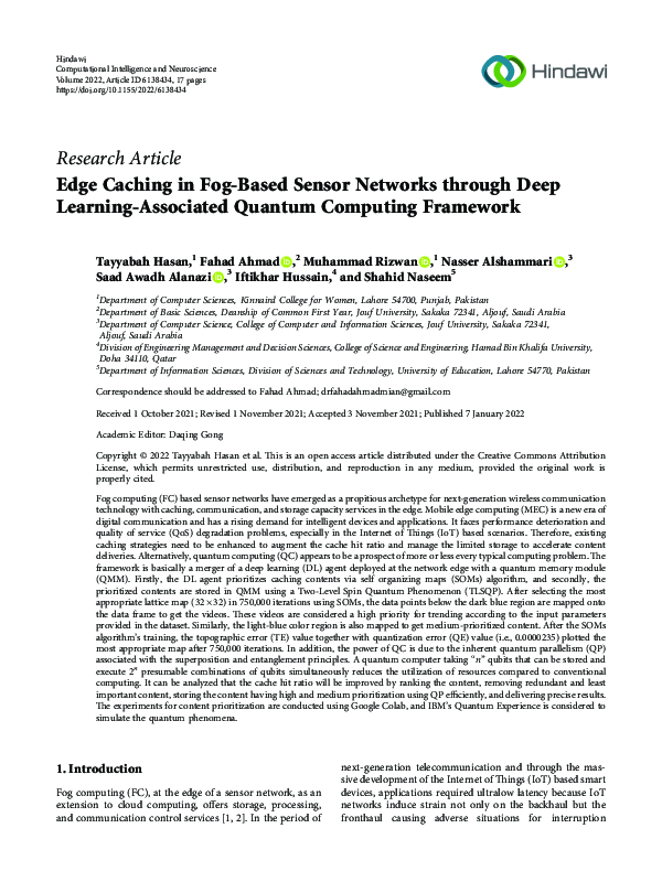 (PDF) Edge Caching in Fog-Based Sensor Networks through Deep Learning ...