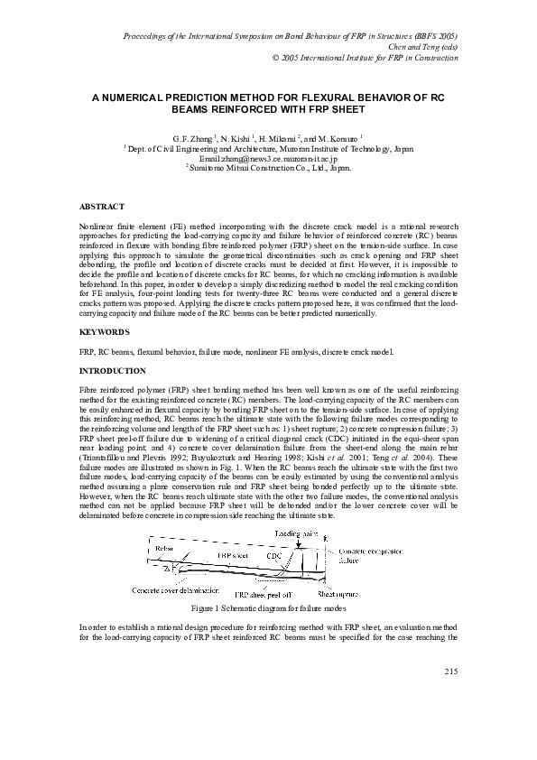 (PDF) A Numerical Prediction Method for Flexural Behavior of RC Beams ...