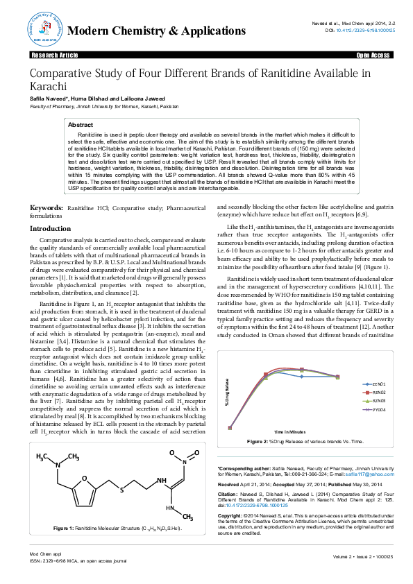 (PDF) Research Article Open Access Comparative Study of Four Different ...