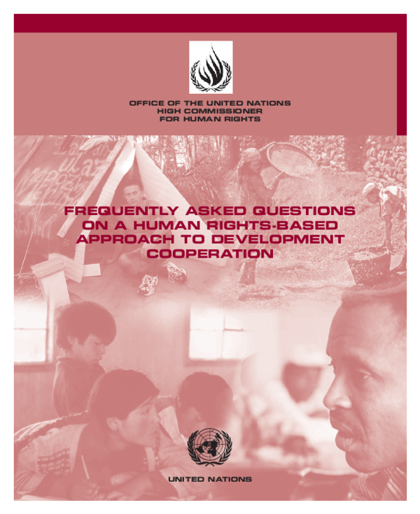 (PDF) A human rights based approach to development cooperation