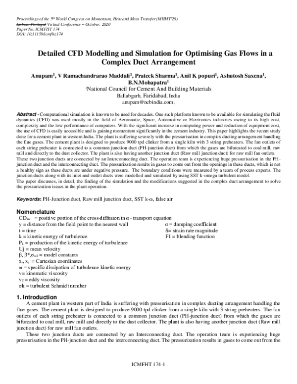 (PDF) Detailed CFD Modelling and Simulation for Optimising Gas Flows in ...