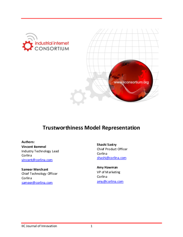 (PDF) Trustworthiness Model Representation