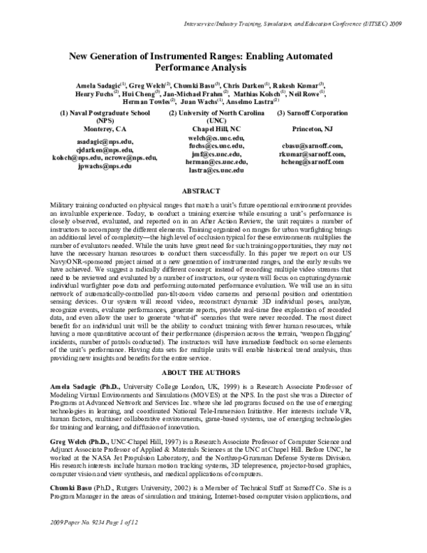 (PDF) New Generation of Instrumented Ranges: Enabling Automated ...